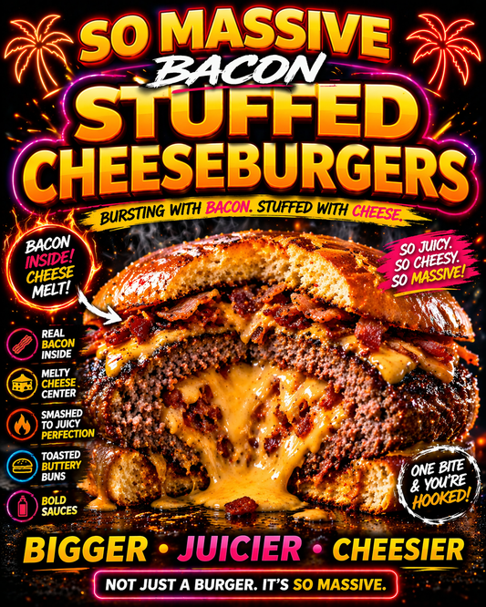 Bacon Stuffed Cheeseburgers
