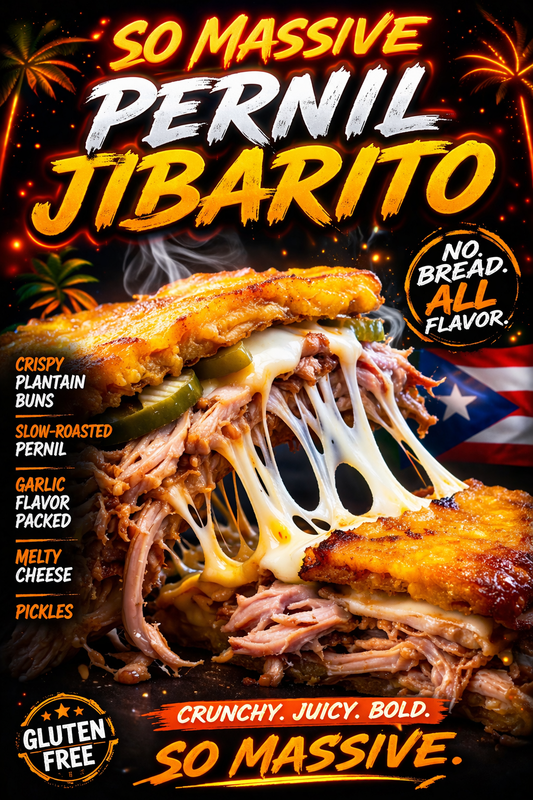 Jibarito Pull Pork Pernil Sandwich